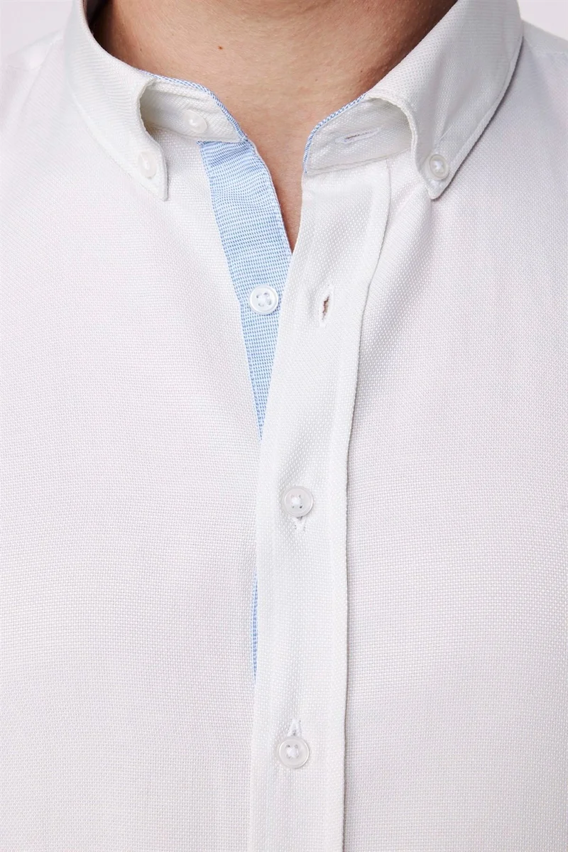 تودورس Slim Fit Cotton Easy-Iron Plain Men's Stone Color Shirt