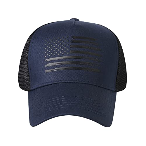 VIONLAN Baseball Cap, American Flag Trucker Hat for Men Women, Breathable Adjustable Fit Outdoor Mesh Snapback Hats - Image 2