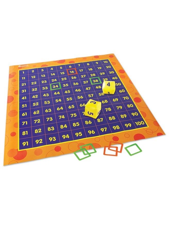Learning Resources - Hundred Activity Mat 57 Pieces Ages 5+ Math Learning Games For Kids Educational And Fun Games For Kids - Image 1