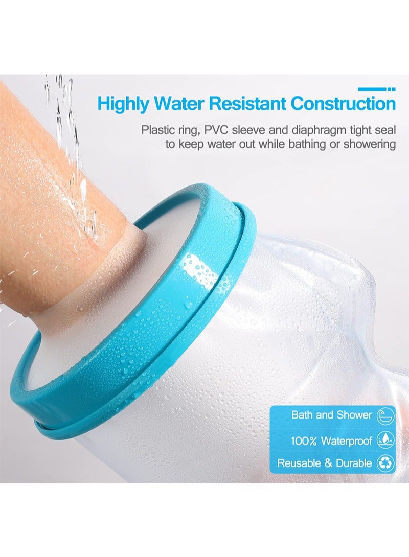 HaLunhi 100% Oversized Waterproof Arm Cast Cover for Shower Bath, Adult Reusable Cast Covers for Shower Arm, Hands, Wrists, Elbow, Finger, Keep Wound & Bandages Dry - Image 2