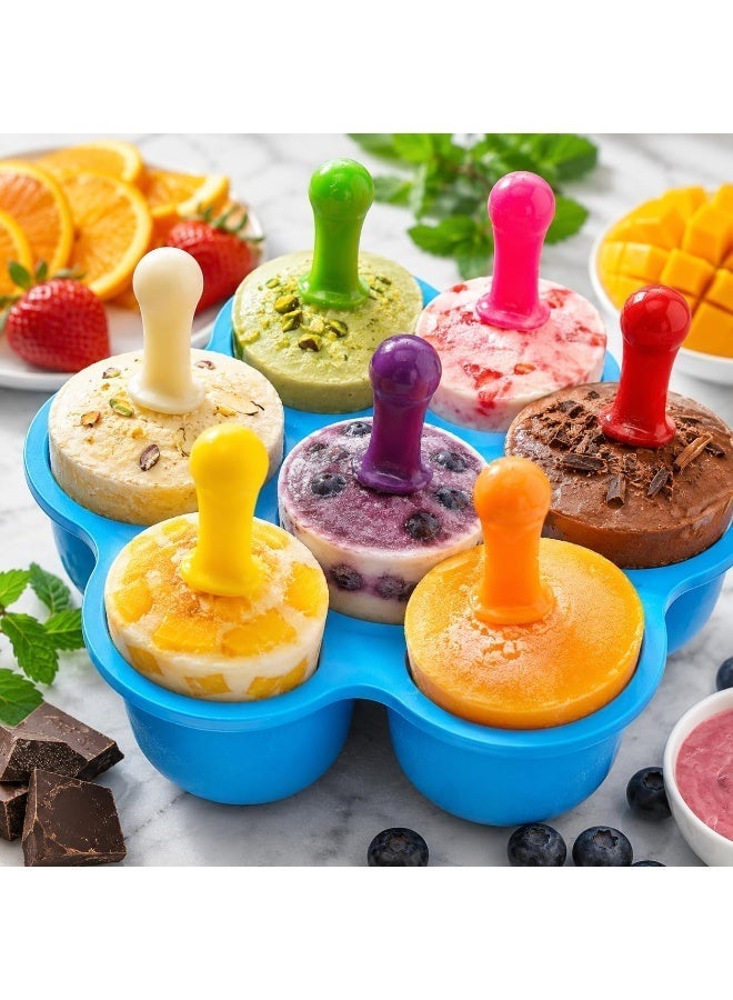 BERAM Silicone Popsicle Mold Set with Reusable Sticks & Lid, BPA-Free Ice Pop Maker for Homemade Ice Cream, Kulfi, Juice Popsicles & Frozen Treats - Image 3