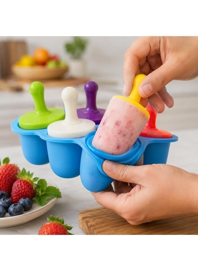 BERAM Silicone Popsicle Mold Set with Reusable Sticks & Lid, BPA-Free Ice Pop Maker for Homemade Ice Cream, Kulfi, Juice Popsicles & Frozen Treats - Image 2
