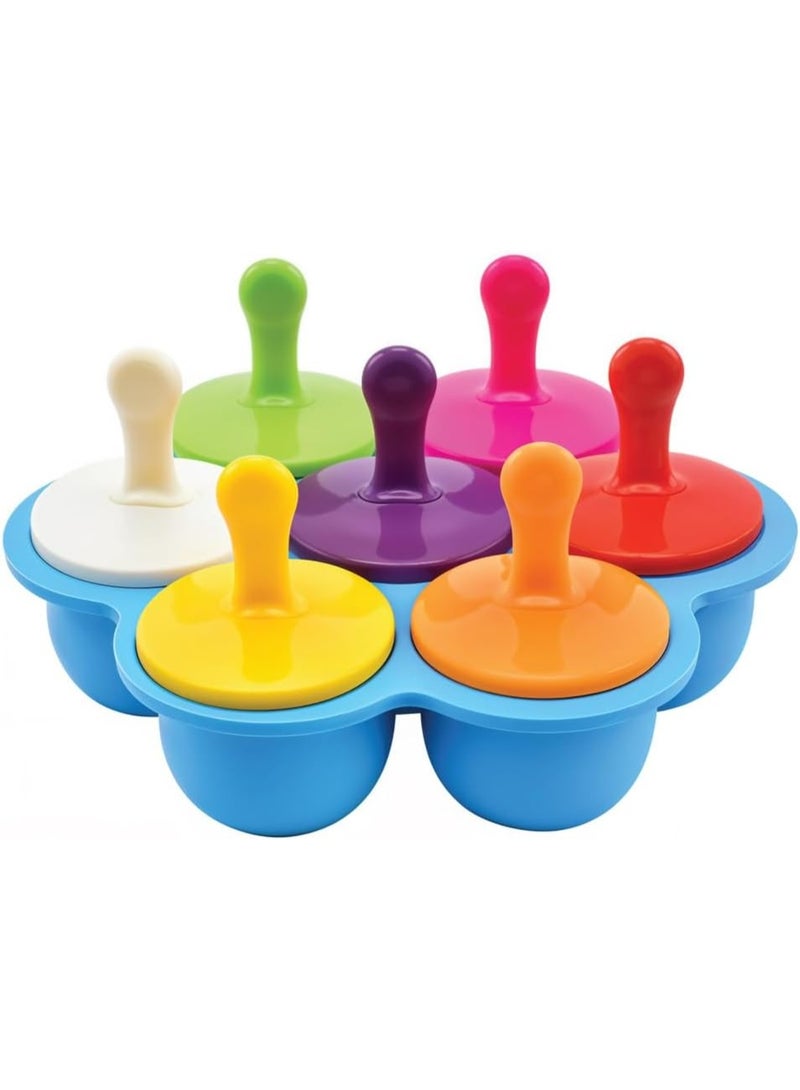 BERAM Silicone Popsicle Mold Set with Reusable Sticks & Lid, BPA-Free Ice Pop Maker for Homemade Ice Cream, Kulfi, Juice Popsicles & Frozen Treats - Image 1