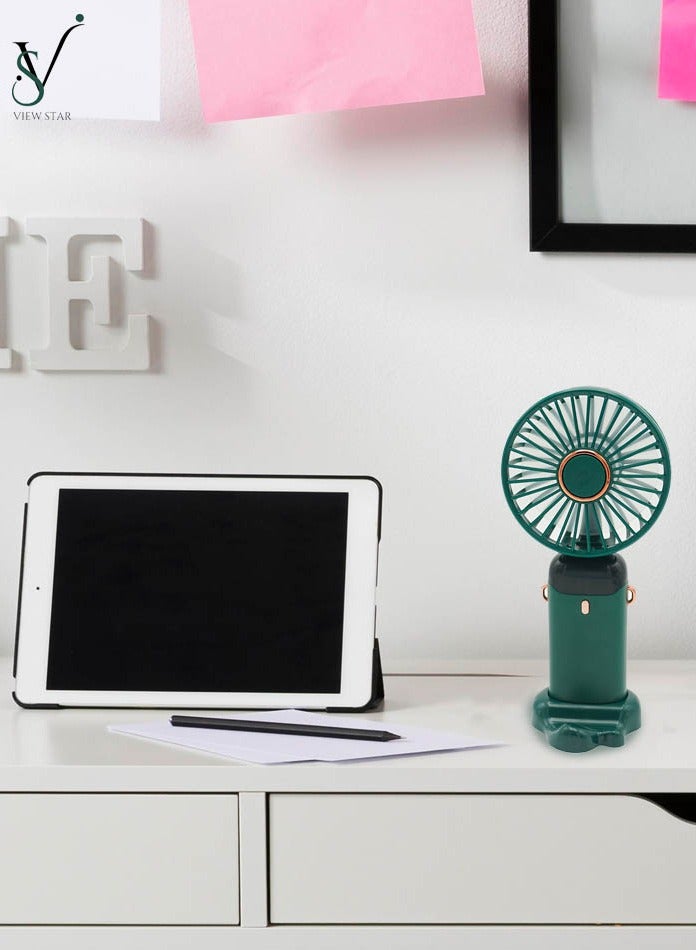 فيوستار مروحة فيوستار المحمولة، مروحة يدوية صغيرة، مروحة صغيرة، مروحة يدوية محمولة، مروحة لعربة الأطفال - تبريد قوي ومدمج للمنزل والسفر والمكتب - Image 5