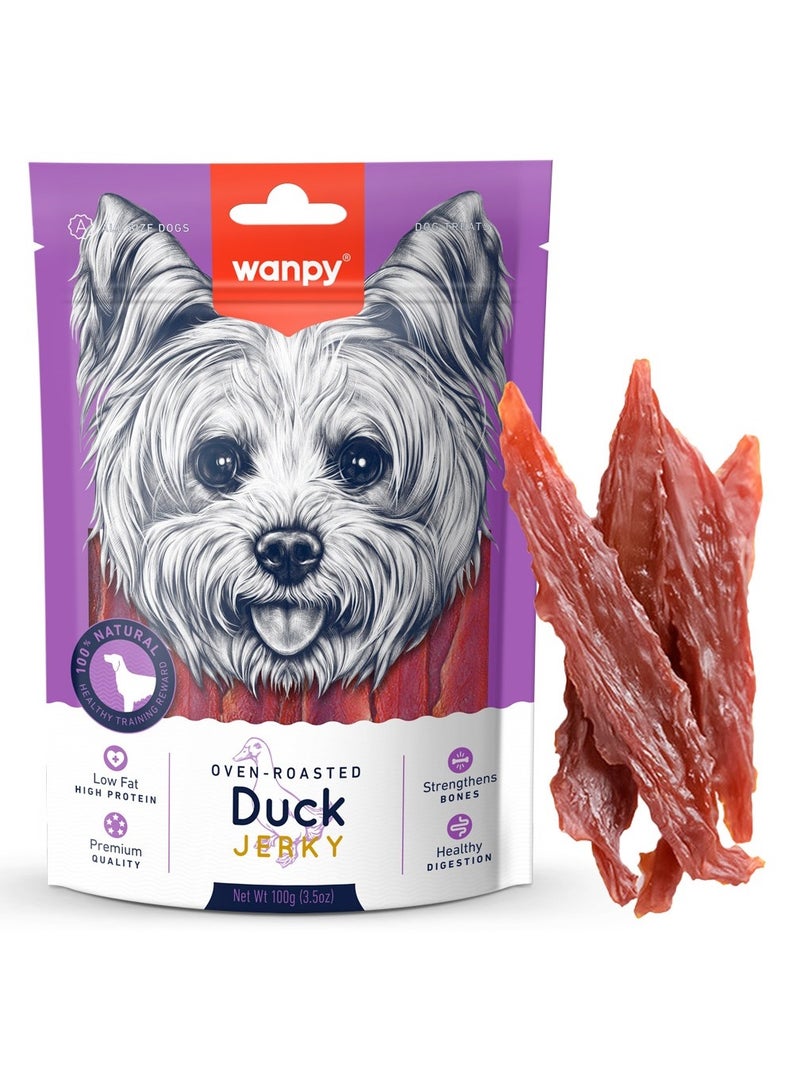 Oven Roasted Duck Jerky Dog And Puppy Treats 100g