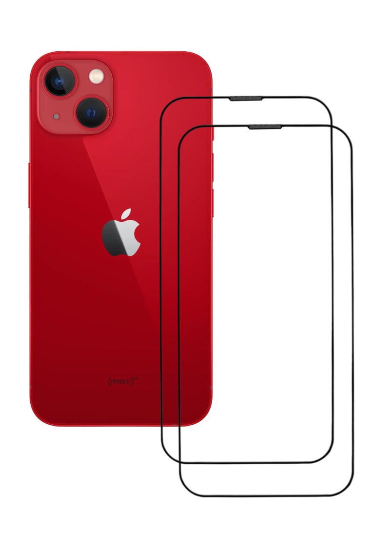 ACLIX 2 Pieces Antistatic ESD Dustproof Premium Quality High Definition Tempered Glass Screen Protector Designed For  iPhone 13 - Image 1