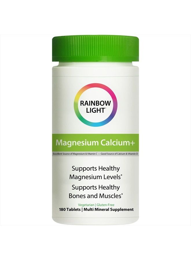 Rainbow Light Magnesium Calcium + Food Based Tablets 180 tablets - Image 2