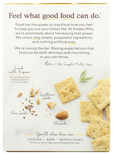 Simple Mills Rosemary  Sea Salt Almond Flour Crackers - Image 5