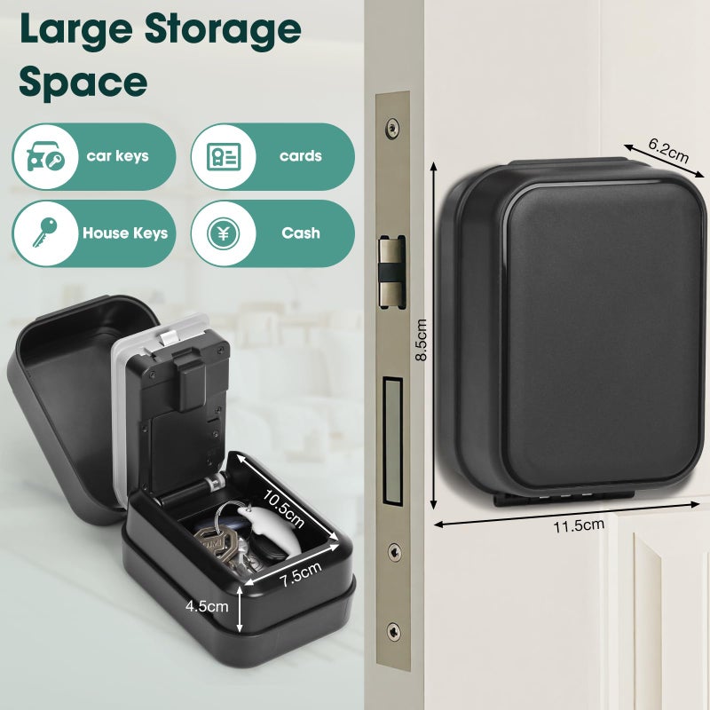 Thlevel Smart Key Lock Box Electronic Bluetooth Lock Box with APP Control & PIN Code Types,Share eKey Wall Mounted Lock Box for Airbnb Realtor House Office - Image 5