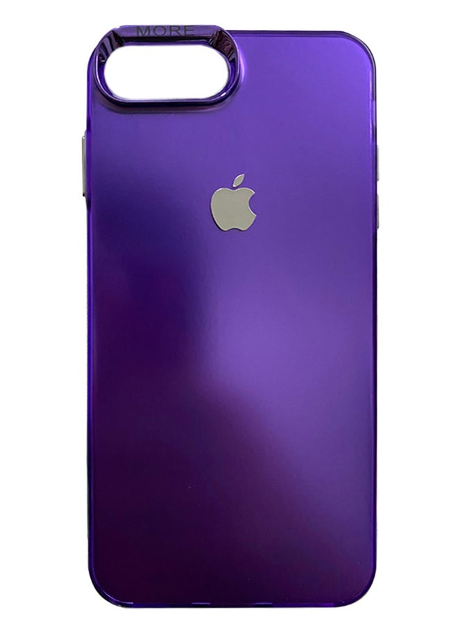 Generic - 7 Plus Case With High Quality Hard Acrylic Shockproof And Rubber Frame, Colorful Anti-Fingerprint Back Protective Shell Cover For Iphone 7 Plus - Purple - Image 1