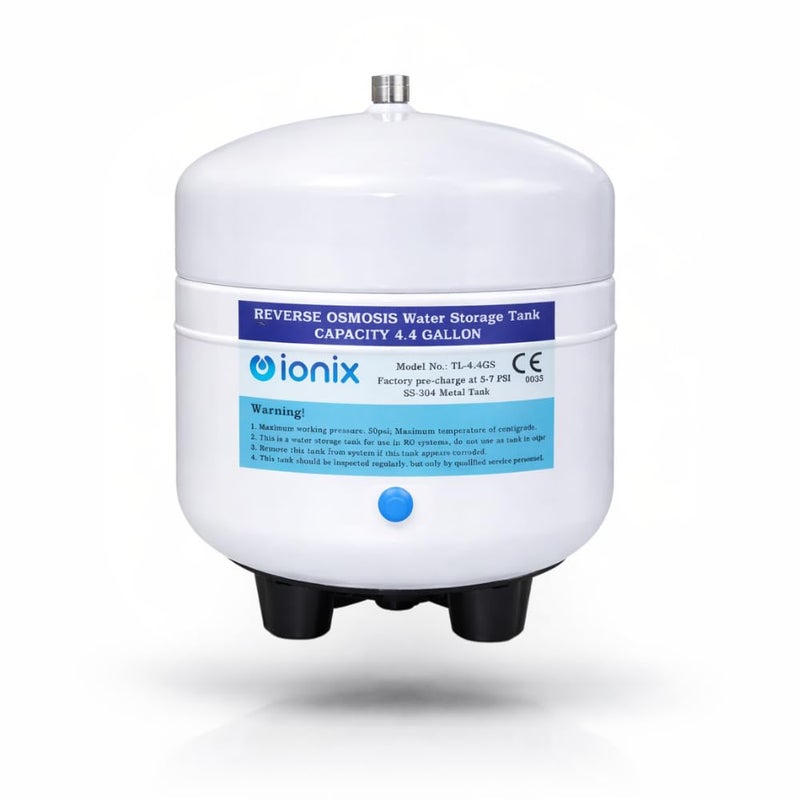 IONIX RO Stainless Steel 304 Pre-Pressurized Metal Pressure Tank with Tank Valve, Water Softener, 4.4 Gallons Capacity, Healthy Water for Your Family, Used by Top Indian Brands (Pack of 1) - Image 5