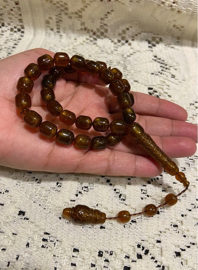 Faturan Prayer Beads For Men 33 Beads Size 10mm x 11.5mm - Image 3