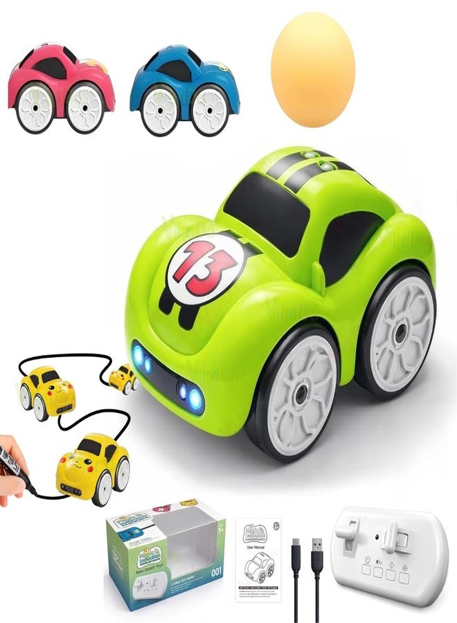 VikriDA Magic Induction RC Sensor Car with 2.4GHz Remote Control, Smart Music & LED Lights, Line Sensing Infrared Following Mini Car, Educational Racing Toy for Boys & Girls - Image 1