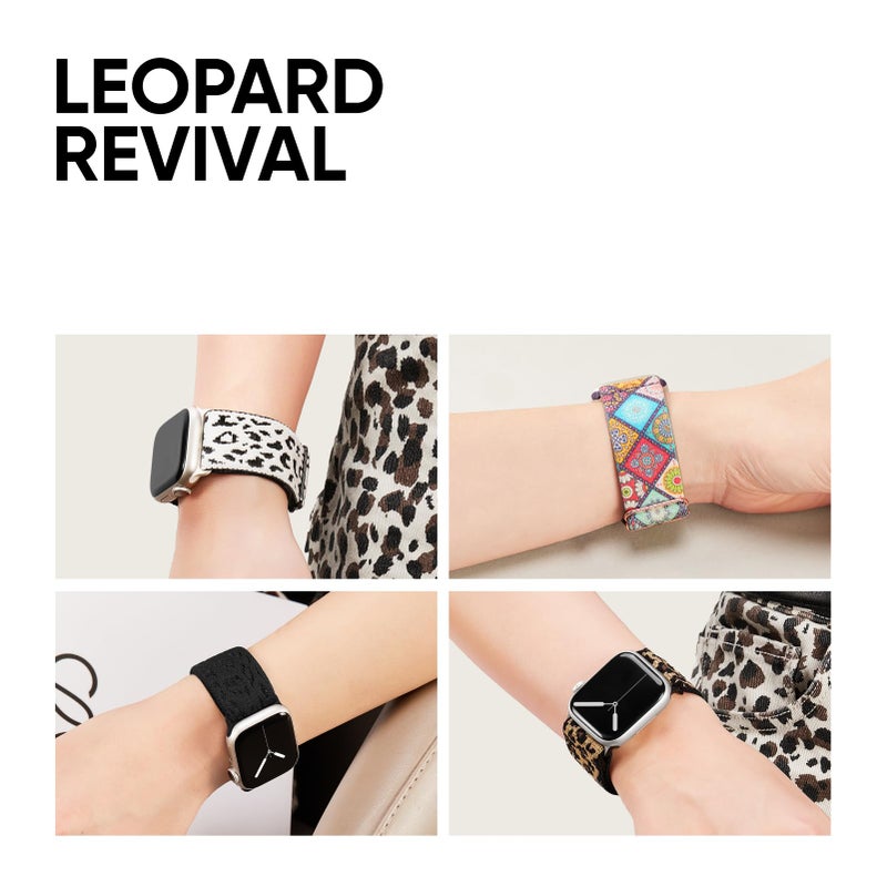 CCnutri Stretchy Nylon Solo Loop Bands Compatible with Apple Watch Band 38mm 40mm 41mm 42mm 44mm 45mm 46mm 49mm, Sport Elastic Wristbands Women Men Straps for iWatch Series 11 10 9 8 7 6 5 4 3 Ultra/SE 3 2 1 - Image 2