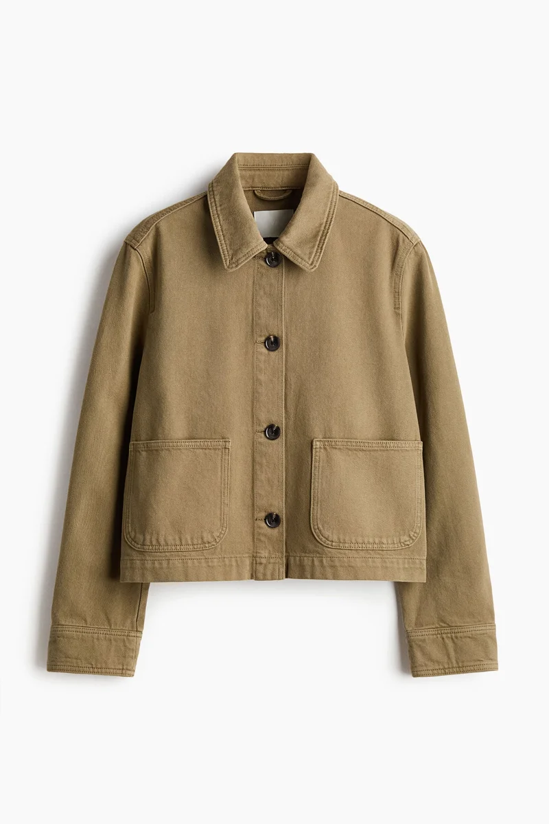 H&M  Cotton twill shacket for Women | Best Price UAE