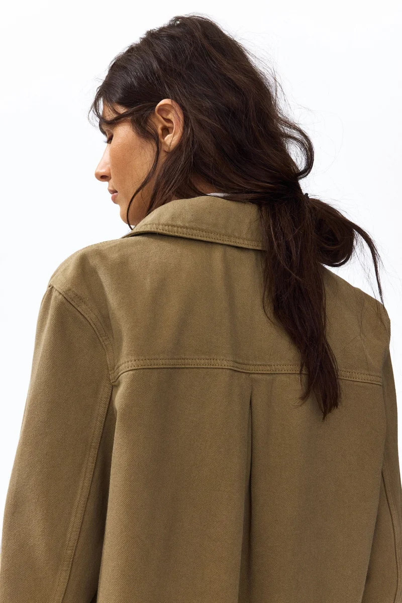 H&M  Cotton twill shacket for Women | Best Price UAE