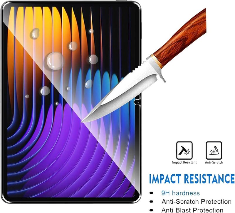 Vertus ® Premium Tempered Glass for Xiaomi Mi Pad 7 / Xiaomi Pad 7 Pro (11.2 Inch) Screen Protector, Full Coverage 9H Tempered Glass, HD Clear Scratch Resistant, Bubble-Free for Xiaomi Pad 7 Screen Protector - Image 2