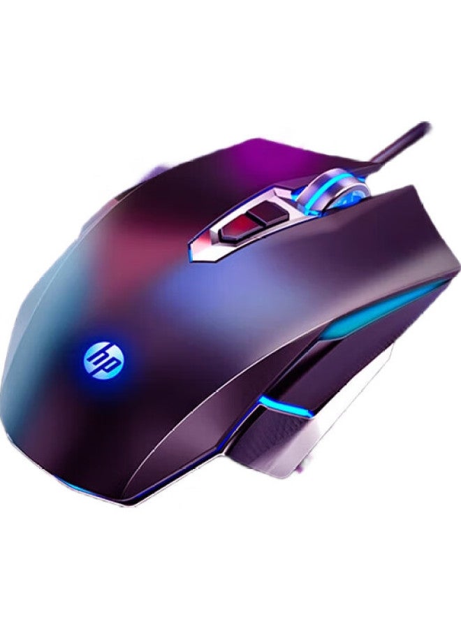 HP M220 Wired Gaming Mouse With Customizable Macro Programming For Notebook Desktop Chicken Mouse White Ice Blue Light Silent - Image 3