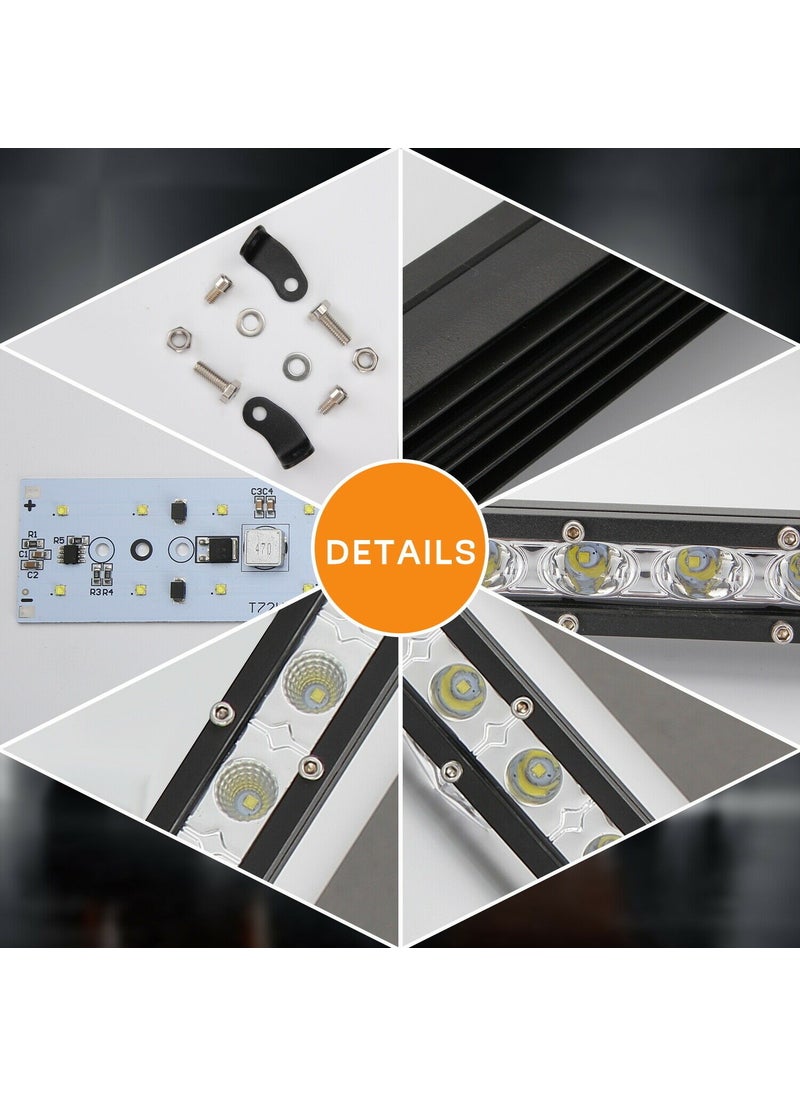 Techmaster 72W 24 LED Single Row Off Road Diffuser Daytime Running Light Lamp Projector  - Image 4