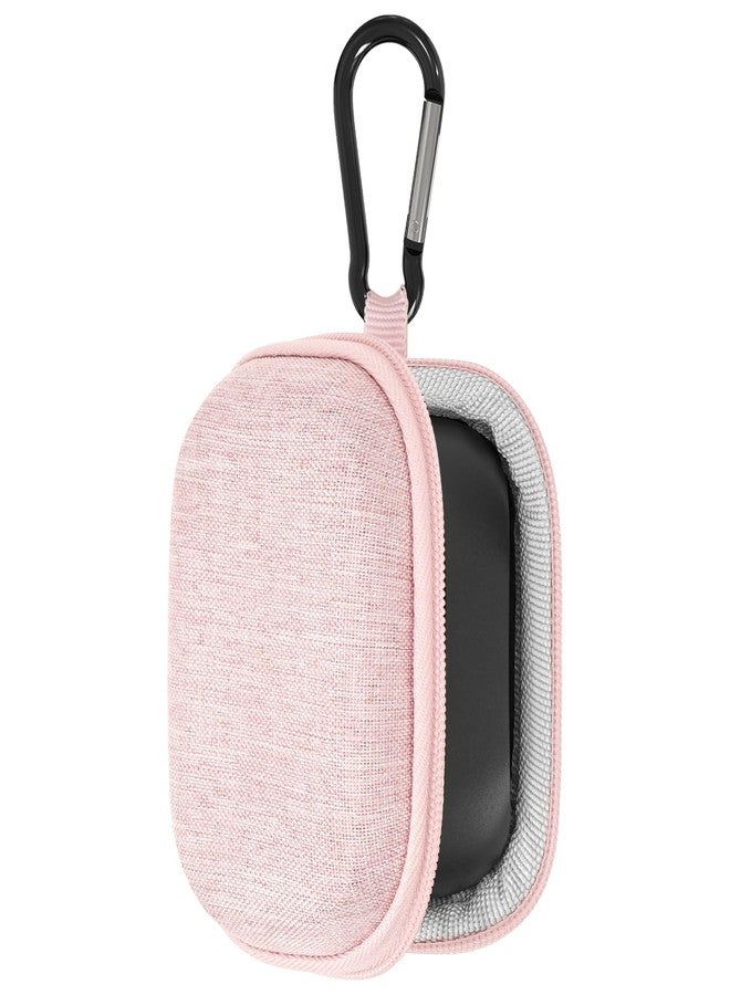 جيكريا حافظة سماعات الأذن Geekria Shield متوافقة مع سماعات JBL Vibe Buds 2 و Tune Beam و Vibe Beam 2 و Tune Buds 2 اللاسلكية الحقيقية، حقيبة سفر صلبة بديلة مع مكان لتخزين الكابل (وردي) - Image 1