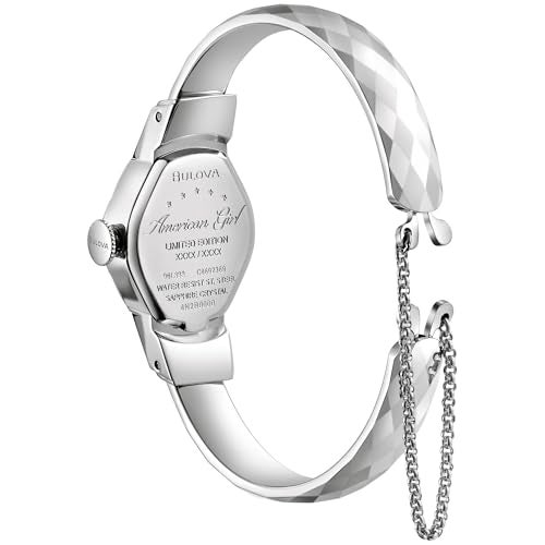 Bulova Ladies Limited Edition American Girl 2 Hand Silver Stainless Steel Quartz Bangle Watch Style96L333 - Image 3