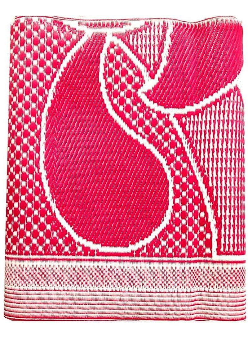 GO2CAMPS Hasir Mat | Travel Foldable Mat | Outdoor Picnic Mat | Arabic Haseer Mat Foldable (2x3 Mtr) Majlis Mat | Straw Mat | Plastic Beachmat | Outdoor Camping Mat | Camping Carpet Picnic Mat, Masjid Mat, Prayer Mat 2-Fold (Multicolour)  - Image 3