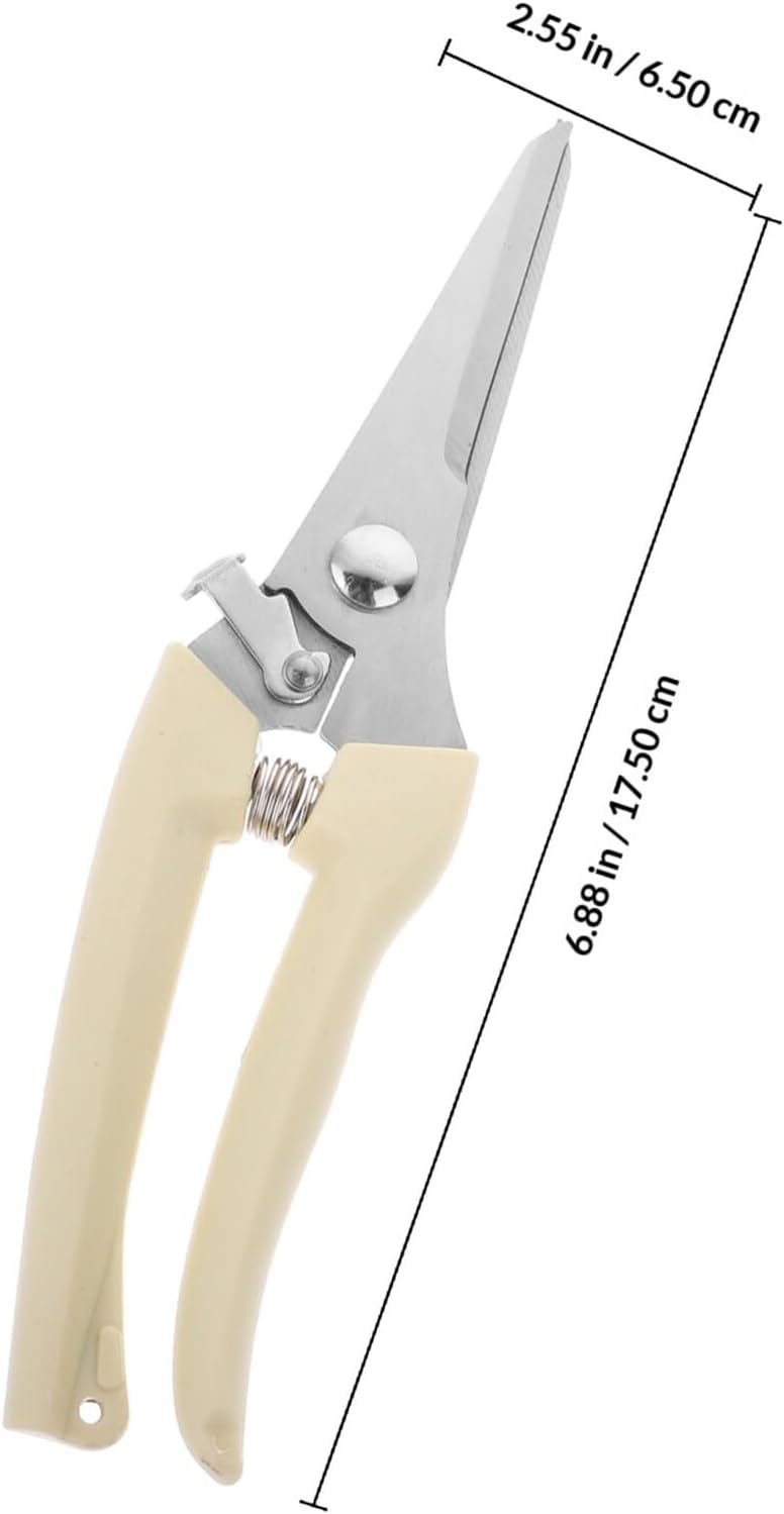 HANABASS Stainless Steel Pruning Shears and Branch Scissors for Gardening with Straight Head, Sturdy Horticulture Shears Suitable for Fruit Trees and Lawn Care - Image 2