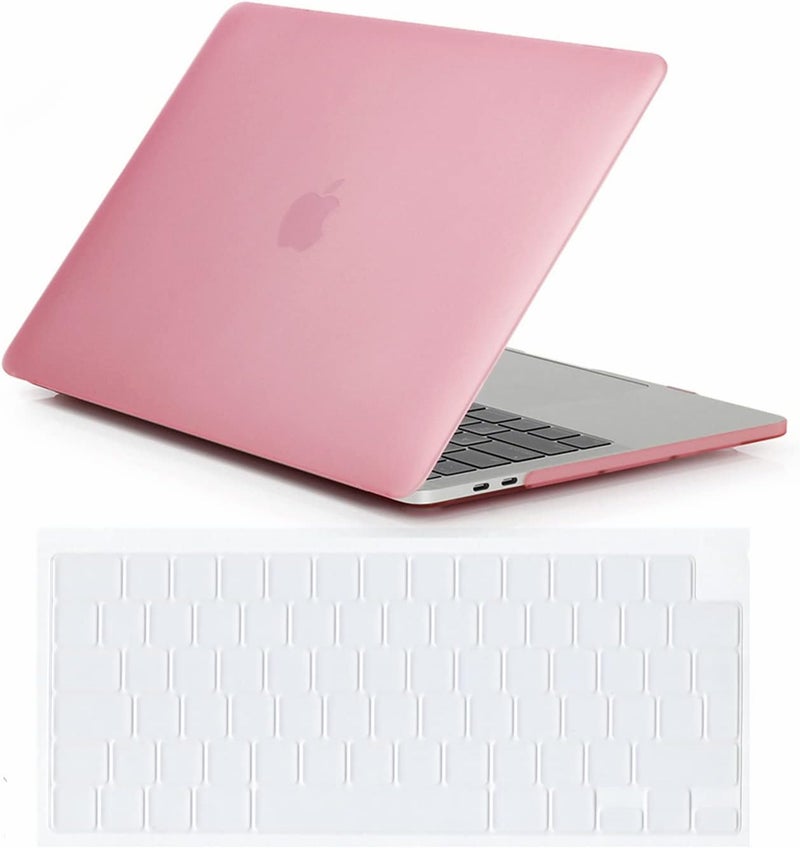 سيفن لاين متوافق مع أفضل حافظة MacBook Pro 14 بوصة 2021 2022 2024 2023 M4 M3/M2/M1 A2918/A2992 A3112 A3401/A2779/A2442 حافظة صلبة واقية غير لامعة للكمبيوتر المحمول مع غطاء لوحة مفاتيح، وردي - Image 1