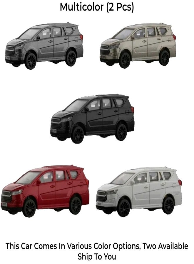 YUIOP - Die Cast Innova Car 2 Pcs - Durable - Friction Powered Pull Back Car - Free Wheeling Action - for Collectors and Enthusiasts (Color May Vary) (Multicolor) (Innova (2 Pcs)) - Image 3