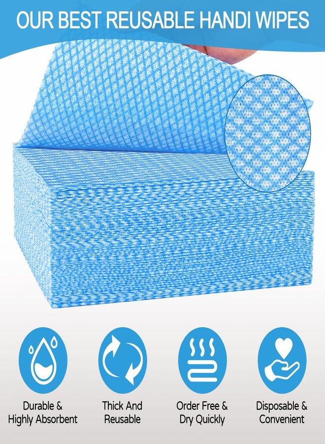 ATZNZIK 200 Pack Disposable Dish Cloths 14×16 in, Handy Wipes Reuseable Cleaning Cloths Disposable Cleaning Towels for Kitchen and Home, 3 Colors - Image 3