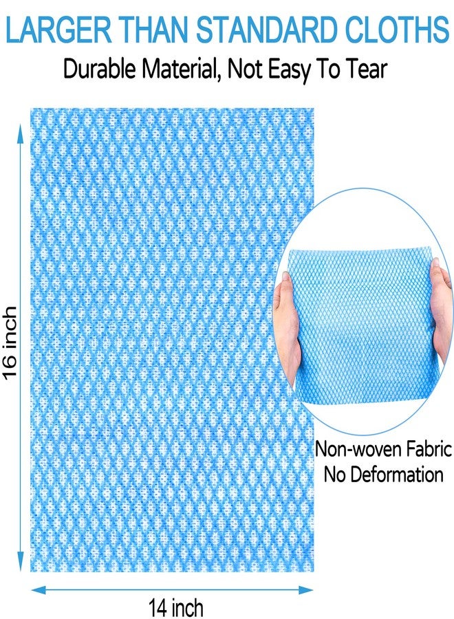 ATZNZIK 200 Pack Disposable Dish Cloths 14×16 in, Handy Wipes Reuseable Cleaning Cloths Disposable Cleaning Towels for Kitchen and Home, 3 Colors - Image 2