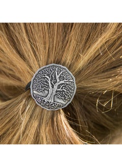Oberon Design Ponytail Holder, Hair Accessory, Women's Hair Tie, Tree of Life, Handcrafted in the USA by Oberon Design  - Image 2
