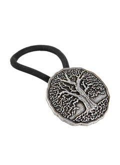 Oberon Design Ponytail Holder, Hair Accessory, Women's Hair Tie, Tree of Life, Handcrafted in the USA by Oberon Design  - Image 1