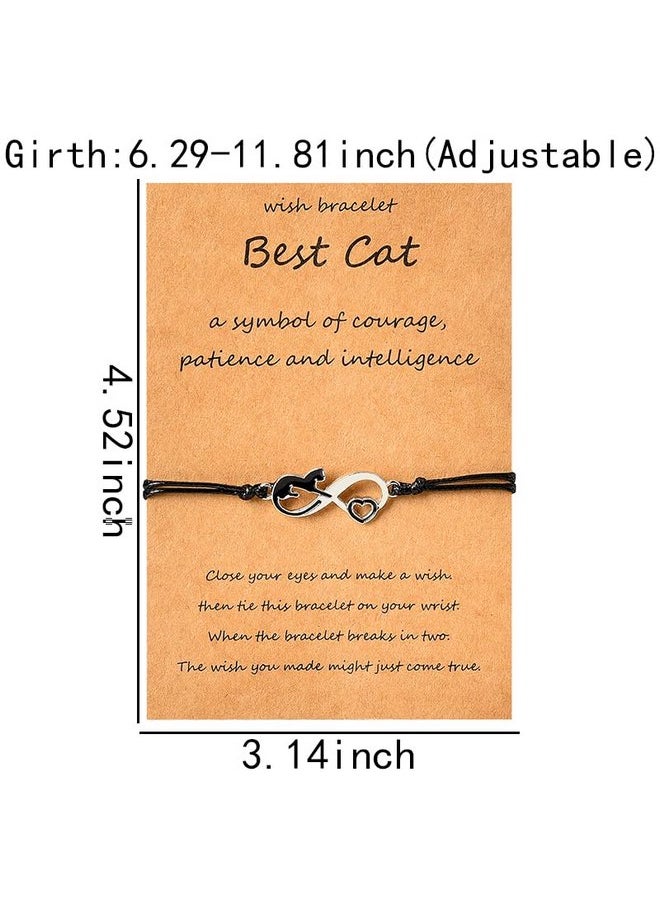 YALLNASL YALLNASL Cat Memorial Gifts for Women Loss of Cat Sympathy Gifts for Women Cat Bracelet for Loss of Pet Bereavement Gifts for Loss of Pet Christmas Birthday Gifts for Cat Lovers Gifts for Grandma Mom  - Image 2