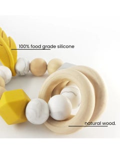 SMA SMA Baby Feather Teether Teething Toys for Babies-Teething Toy Silicone BPA Free Anti-Dropping Infant Teether Pacifiers Chew Toys for Sucking Needs and Soothing Babies Sore Gums  - Image 2