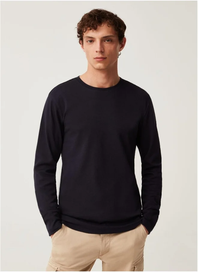 Ovs OVS Long-sleeved T-shirt In Cotton
