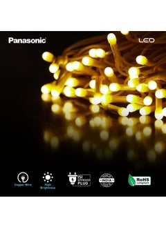 Panasonic Panasonic Deco Fancy 10 Mtr LED String Light for Diwali Decorative LED String Light for Ganesh Chaturthi Christmas Decoration Light Golden  - Image 4