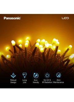 Panasonic Panasonic Deco Fancy 10 Mtr LED String Light for Diwali Decorative LED String Light for Ganesh Chaturthi Christmas Decoration Light Golden  - Image 3