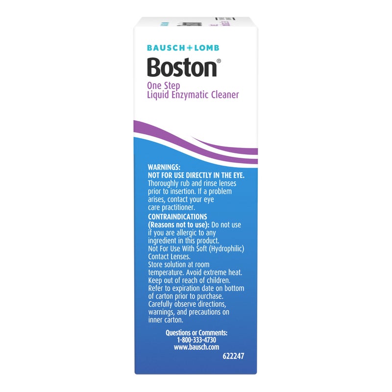 Boston One Step Liquid Enzymatic Cleaner, Preservative-Free Protein Remover for Rigid Gas Permeable (RGP) Lens, Sterile Single-Use Dispensers, 15 Count - Image 2