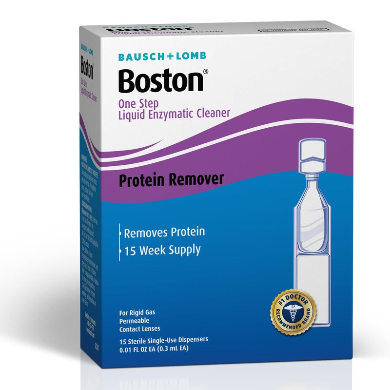 Boston One Step Liquid Enzymatic Cleaner, Preservative-Free Protein Remover for Rigid Gas Permeable (RGP) Lens, Sterile Single-Use Dispensers, 15 Count - Image 5