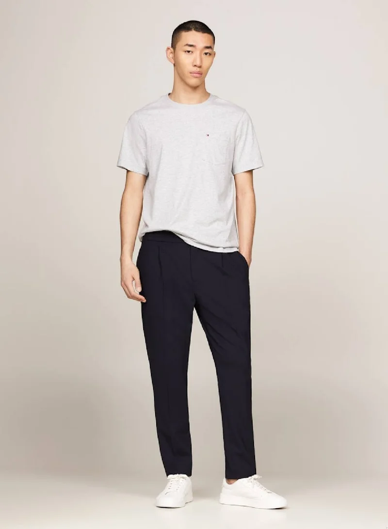 TOMMY HILFIGER Crew Neck Patch Pocket T-Shirt