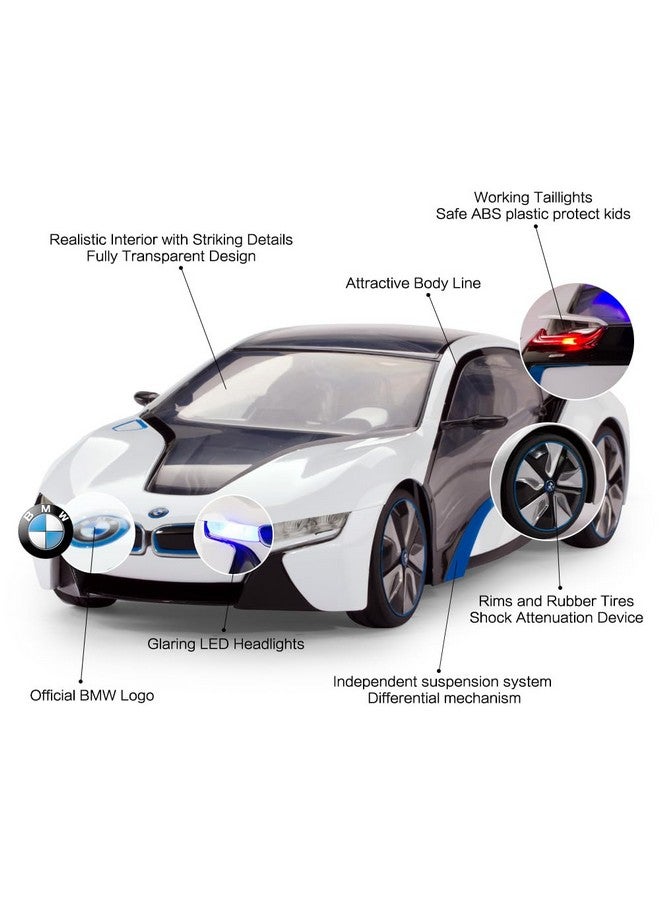 RASTAR BMW Toy Car, 1:14 BMW i8 Remote Control Car | BMW RC Car, Fully Transparent/Interior Light - Image 5