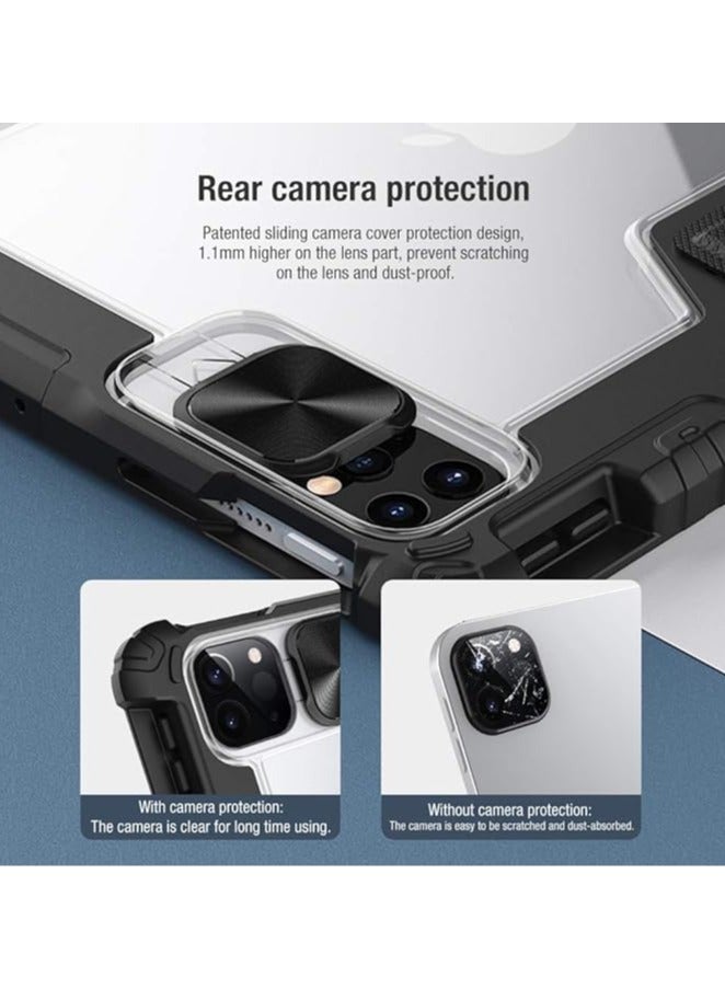 general For iPad Air 13 2024 Armor PRO Leather Case Lens Cap Drop Case Compatible with iPad Air 13 - Image 3