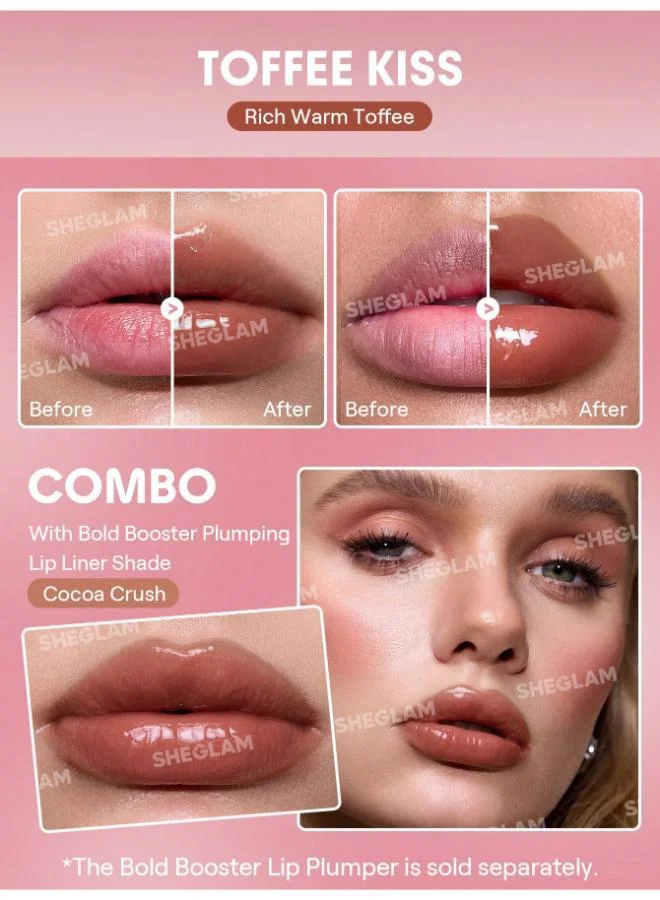 SHEGLAM Sheglam Bold Booster Plumping Lip Liner-Toffee Kiss