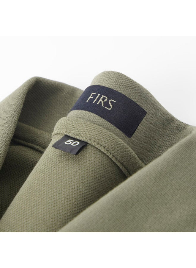 Firs 10a Antibacterial Autumn Long Sleeve Men's Polo Shirt Mesh Pique Cotton Texture Business Casual Collar Top - Image 5