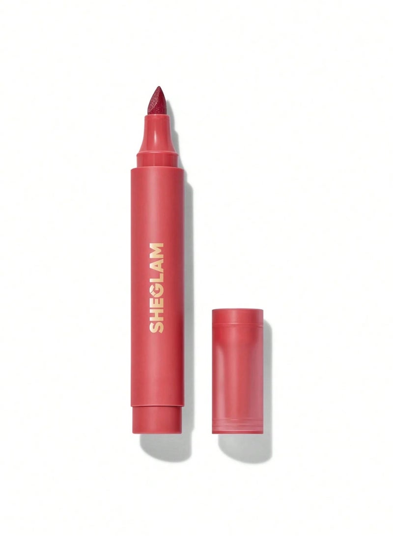 SHEGLAM Love Stained Lip Tint Marker - Bright Side Red - Image 1