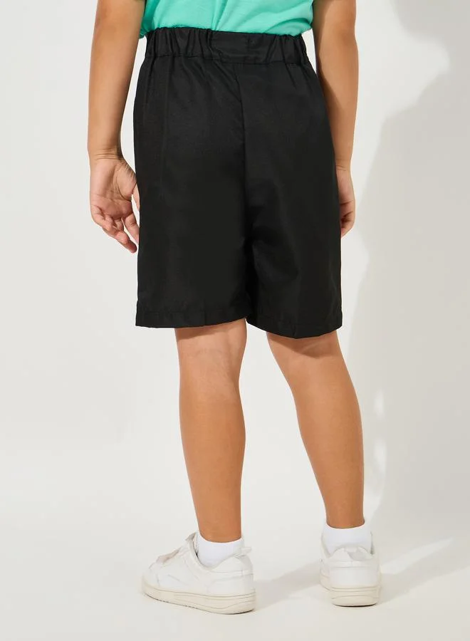 ستايلي Solid Shorts with Side Pocket