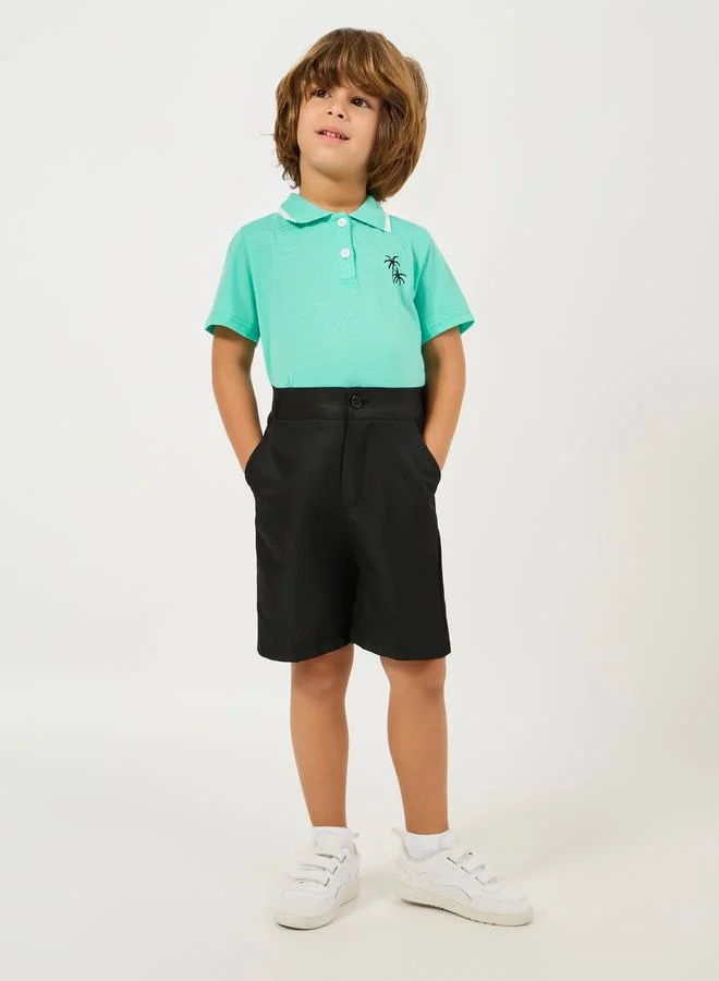 ستايلي Solid Shorts with Side Pocket