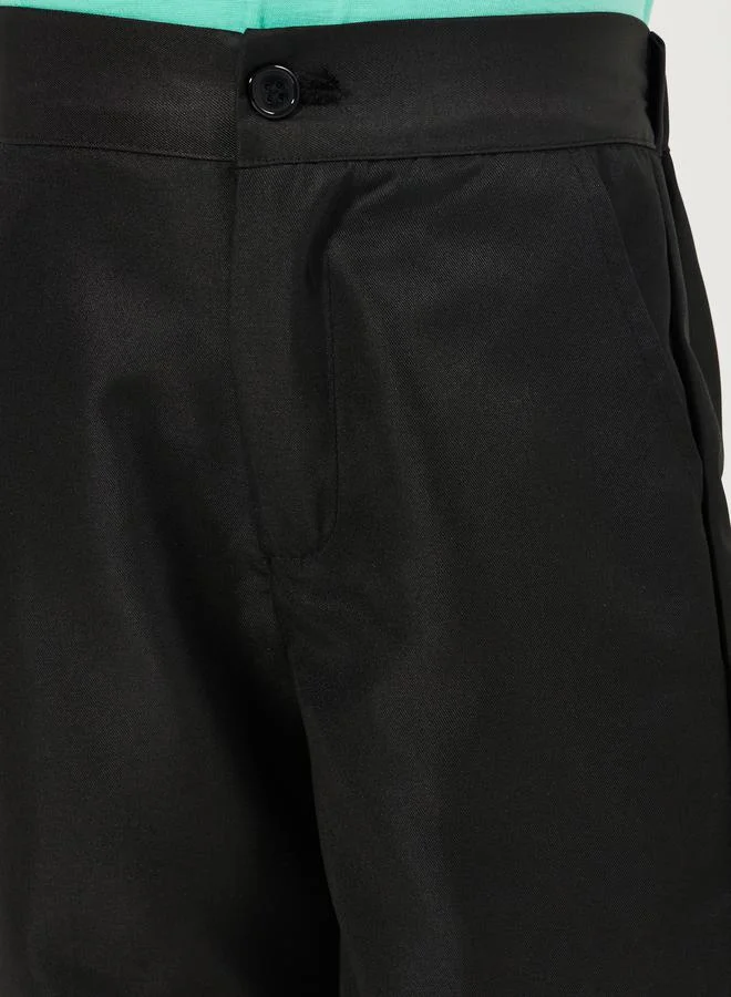 ستايلي Solid Shorts with Side Pocket