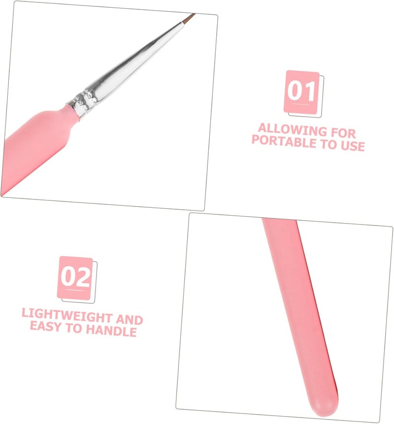 11pcs Miniature Painting Brush Set Fine Supplies for Watercolor and Oil Painting Lightweight Portable for Beginners and Professionals - Image 3